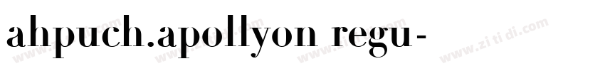ahpuch.apollyon regu字体转换